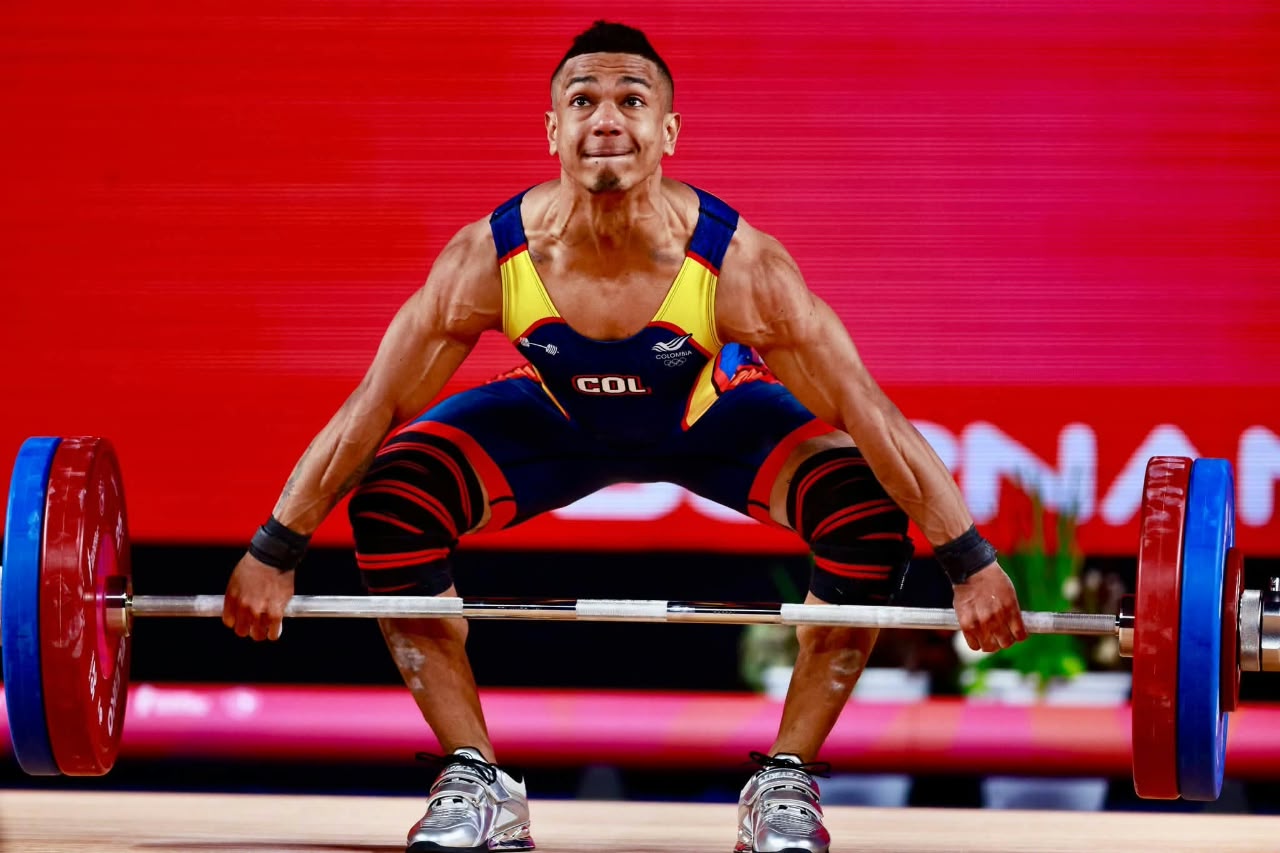 Duván José Ferrer Arteta en plena prueba en la división de los 60 kilos.