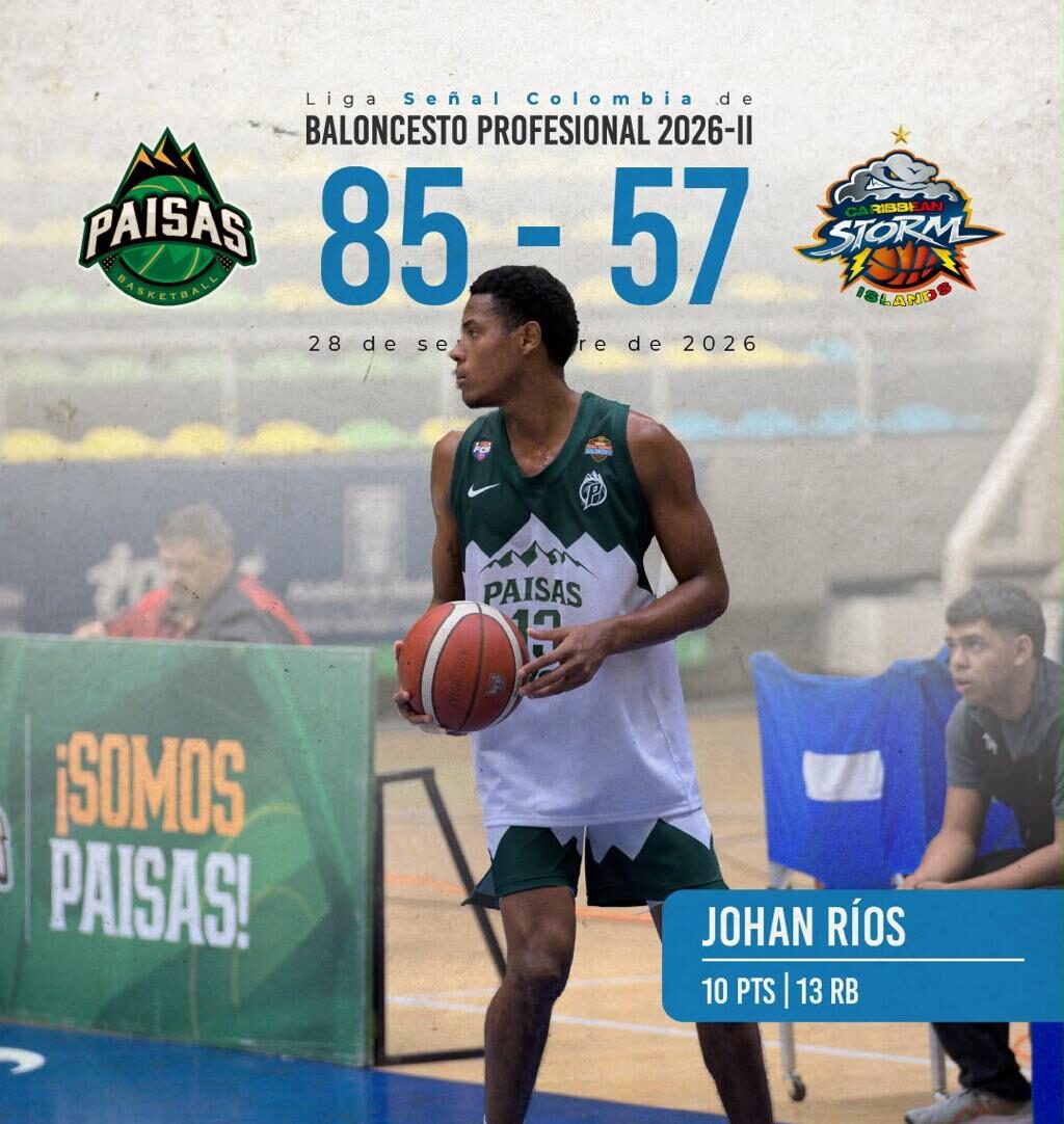 Score del encuentro y la imagen de Ríos.