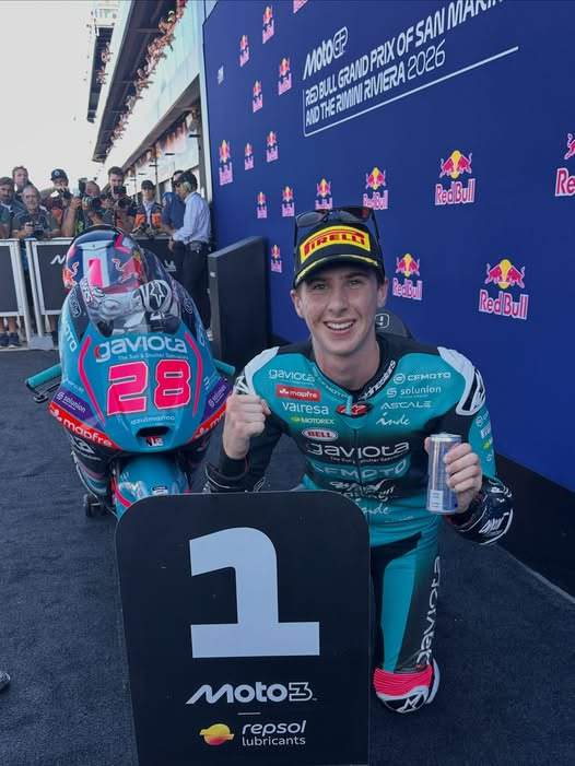 Maximo-Quiles David Alonso escala en Moto2 y Quiles celebra con Aspar Team