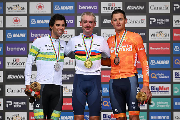 Podio-de-la-prueba-Elite Mundial de Ciclismo 2026: la gesta de McNulty